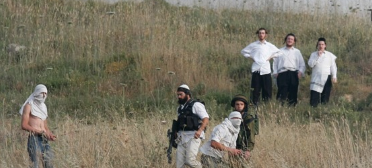 مستعمرون يهاجمون المزارعين في المغير شمال شرق رام الله